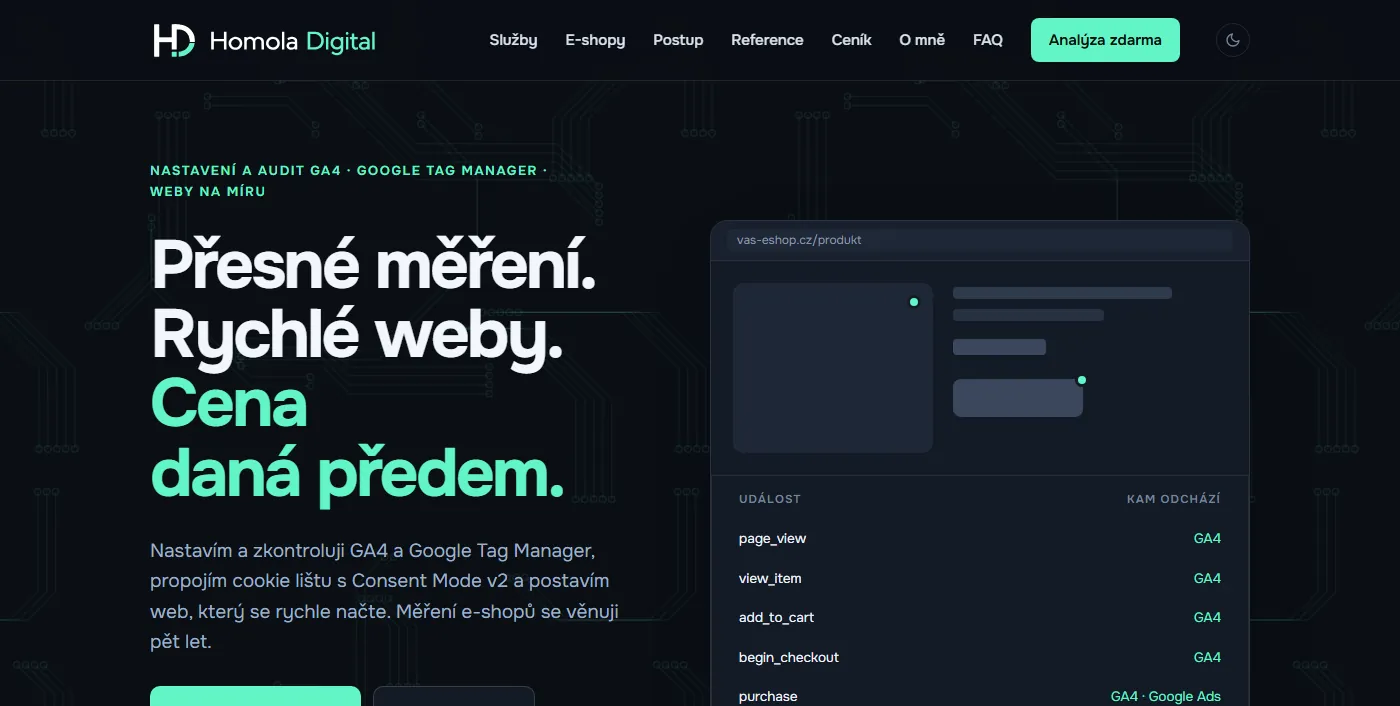 Náhled webu homoladigital.cz